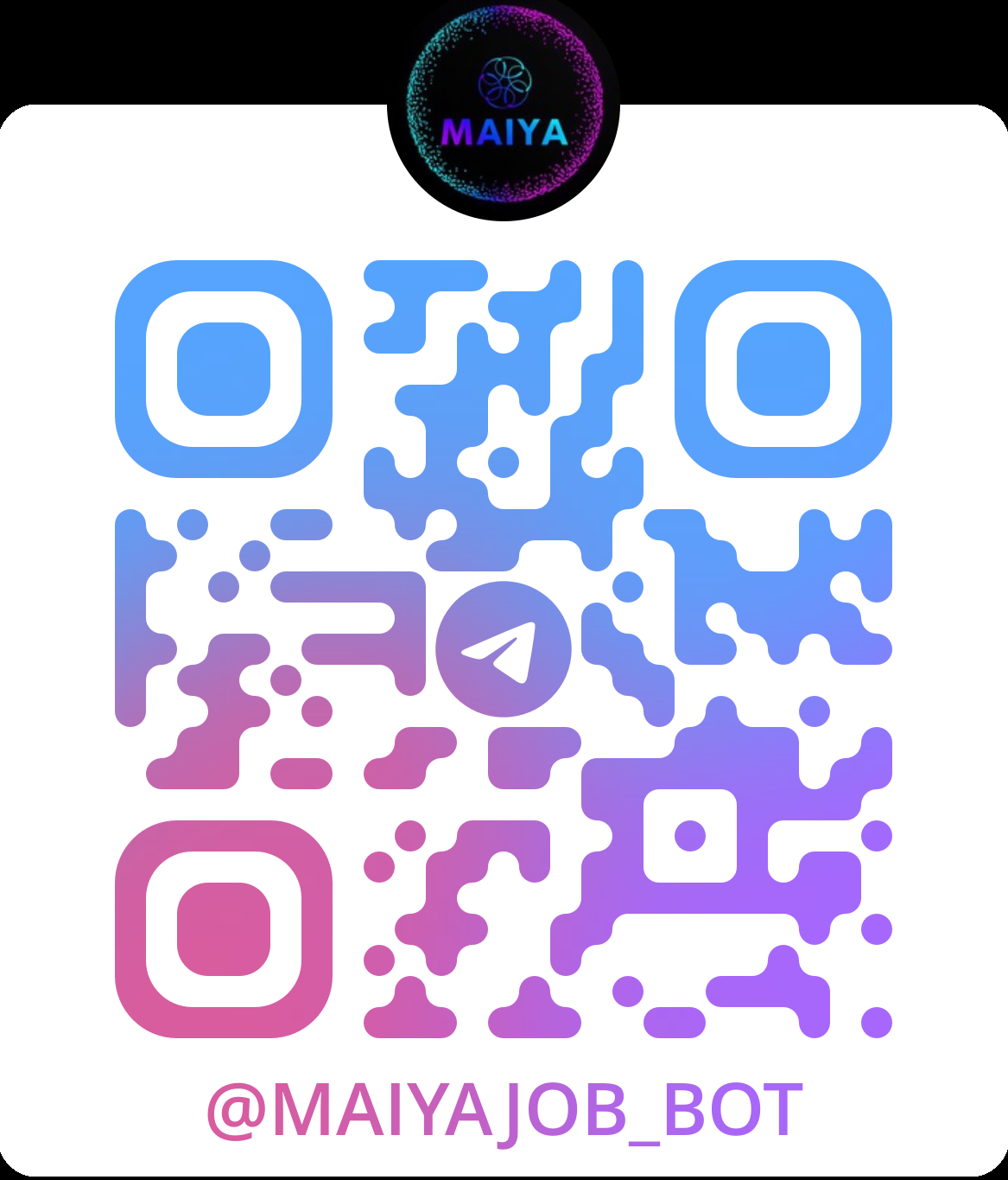 Scan the QR code to open Maiya app
